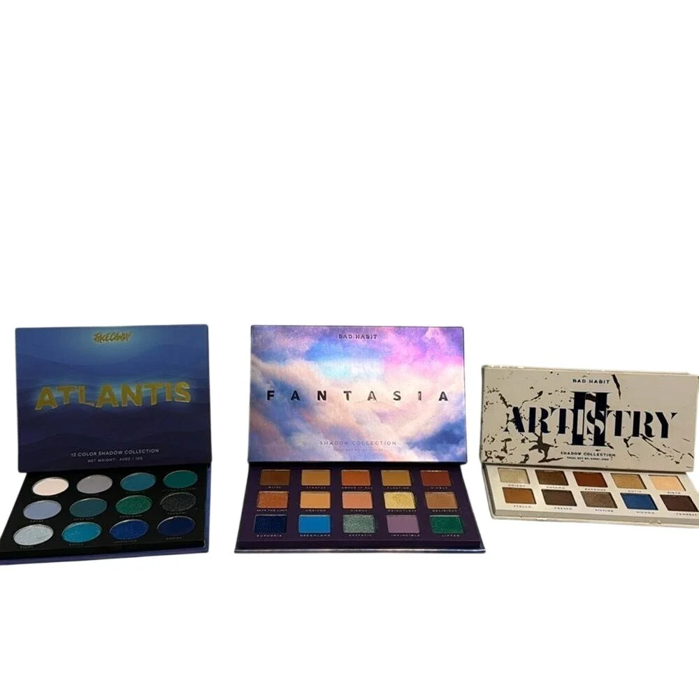 Bad habit artistry , eye candy Atlantis and fantasia eyeshadow beauty bundle